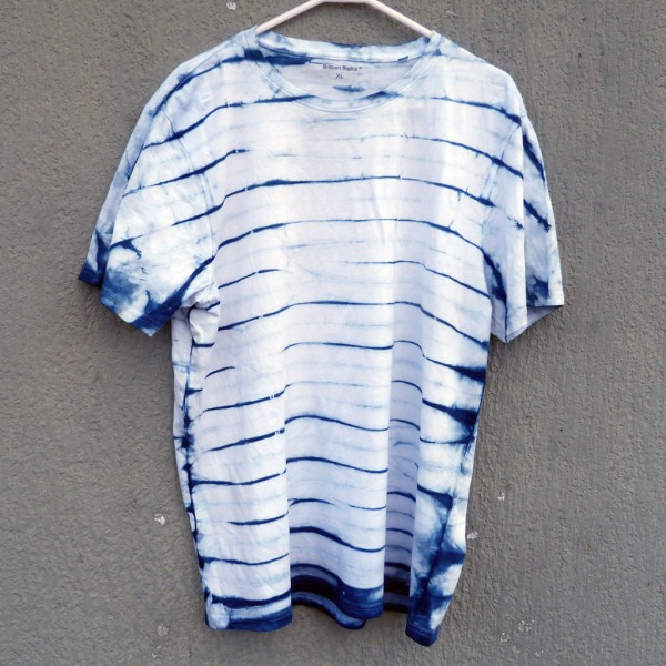 Indigo Dyed Shibori T-Shirt 100