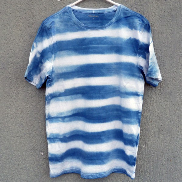 Indigo Dyed Shibori T-Shirt 102