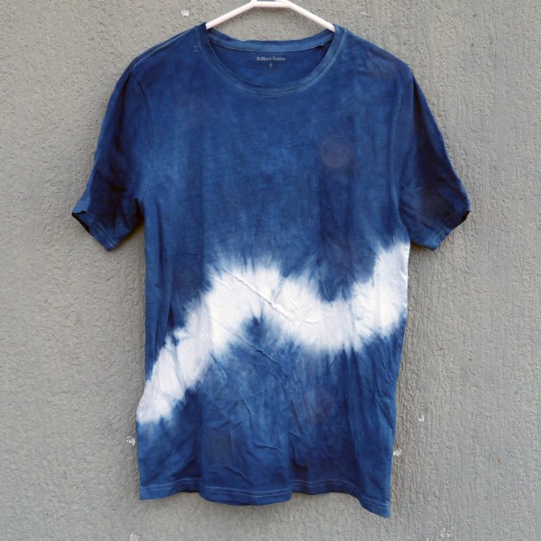 Indigo Dyed Shibori T-Shirt 104