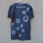 Indigo Dyed Shibori T-Shirt 107