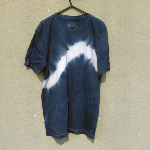 Indigo Dyed Shibori T-Shirt 115