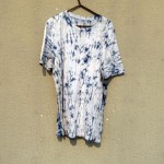 Indigo Dyed Shibori T-Shirt 117