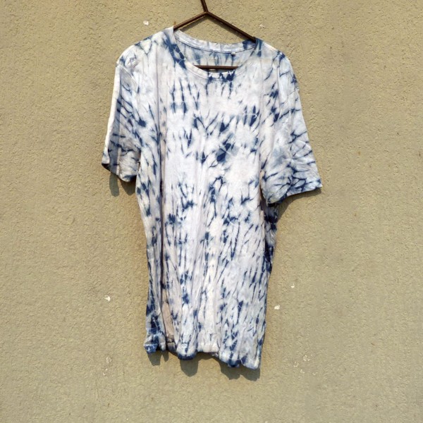 Indigo Dyed Shibori T-Shirt 117