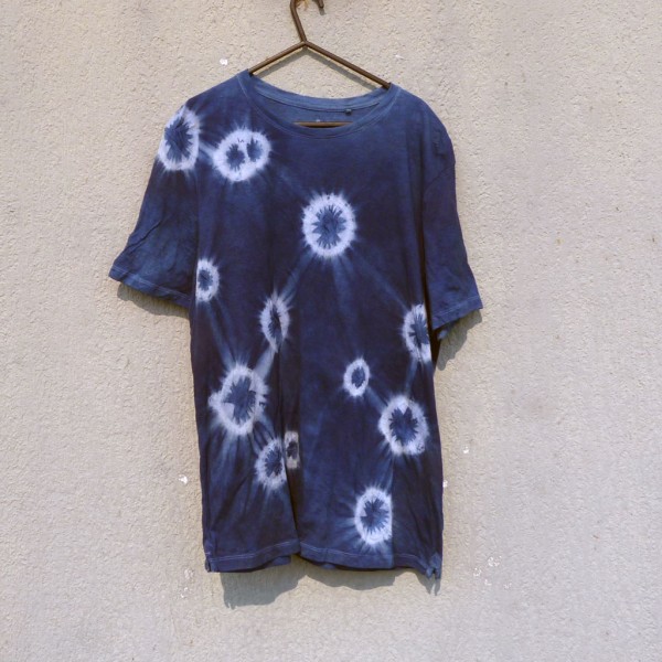 Indigo Dyed Shibori T-Shirt 119