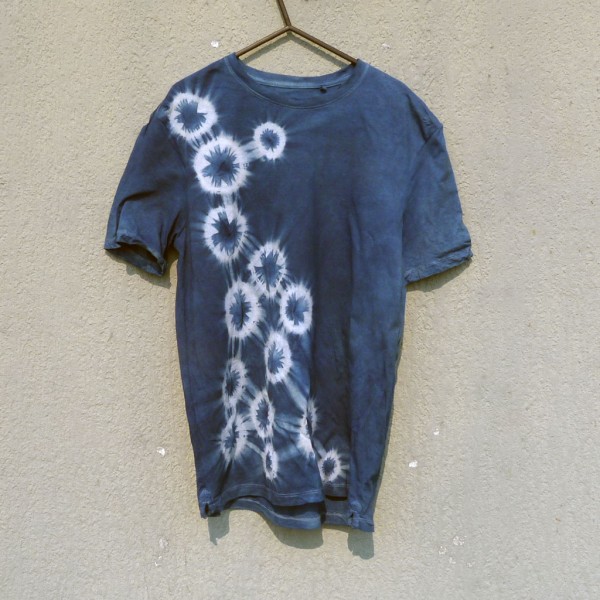 Indigo Dyed Shibori T-Shirt 121