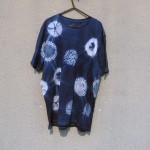 Indigo Dyed Shibori T-Shirt 123