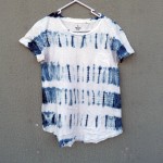 Indigo Dyed Shibori T-Shirt 161