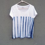 Indigo Dyed Shibori T-Shirt