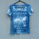 Indigo Dyed Shibori T-Shirt