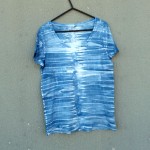 Indigo Dyed Shibori T-Shirt