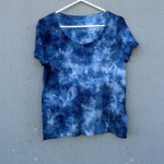 Indigo Dyed Shibori T-Shirt