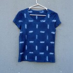 Indigo Dyed Shibori T-Shirt