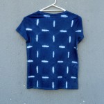 Indigo Dyed Shibori T-Shirt