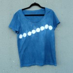 Indigo Dyed Shibori T-Shirt