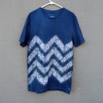 Indigo Dyed Shibori T-Shirt