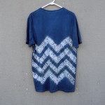 Indigo Dyed Shibori T-Shirt