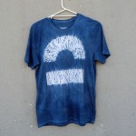 Indigo Dyed Shibori T-Shirt