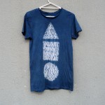 Indigo Dyed Shibori T-Shirt