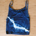 Tank Top Size L Organic Cotton Indigo Dyed Shibori 03