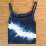 Tank Top Size S Organic Cotton Indigo Dyed Shibori 09