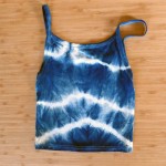 Tank Top Size S Organic Cotton Indigo Dyed Shibori 11