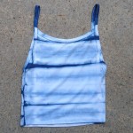 Tank Top Size L Organic Cotton Indigo Dyed Shibori 15