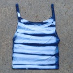 Tank Top Size M Organic Cotton Indigo Dyed Shibori 17