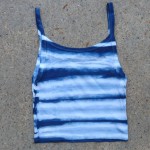 Tank Top Size M Organic Cotton Indigo Dyed Shibori 18