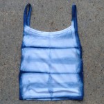 Tank Top Size S Organic Cotton Indigo Dyed Shibori 21