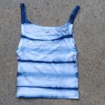 Tank Top Size S Organic Cotton Indigo Dyed Shibori 22