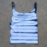 Tank Top Size S Organic Cotton Indigo Dyed Shibori 23