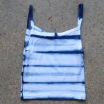 Tank Top Size S Organic Cotton Indigo Dyed Shibori 23