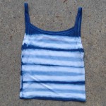 Tank Top Size S Organic Cotton Indigo Dyed Shibori 24