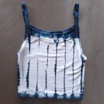 Tank Top Size M Organic Cotton Indigo Dyed Shibori 30