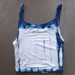 Tank Top Size M Organic Cotton Indigo Dyed Shibori 30