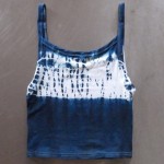 Tank Top Size M Organic Cotton Indigo Dyed Shibori 31