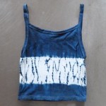 Tank Top Size M Organic Cotton Indigo Dyed Shibori 32