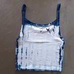 Tank Top Size M Organic Cotton Indigo Dyed Shibori 33