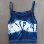 Tank Top Size S Organic Cotton Indigo Dyed Shibori 34