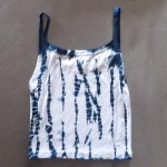 Tank Top Size S Organic Cotton Indigo Dyed Shibori 35