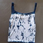 Tank Top Size S Organic Cotton Indigo Dyed Shibori 36