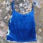 Tank Top Size L Organic Cotton Indigo Dyed Shibori 39