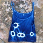 Tank Top Size M Organic Cotton Indigo Dyed Shibori 40