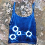 Tank Top Size M Organic Cotton Indigo Dyed Shibori 40