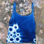 Tank Top Size M Organic Cotton Indigo Dyed Shibori 41