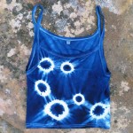 Tank Top Size M Organic Cotton Indigo Dyed Shibori 42