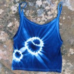 Tank Top Size M Organic Cotton Indigo Dyed Shibori 42