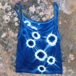 Tank Top Size S Organic Cotton Indigo Dyed Shibori 44