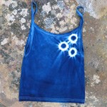 Tank Top Size S Organic Cotton Indigo Dyed Shibori 44