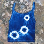 Tank Top Size S Organic Cotton Indigo Dyed Shibori 46